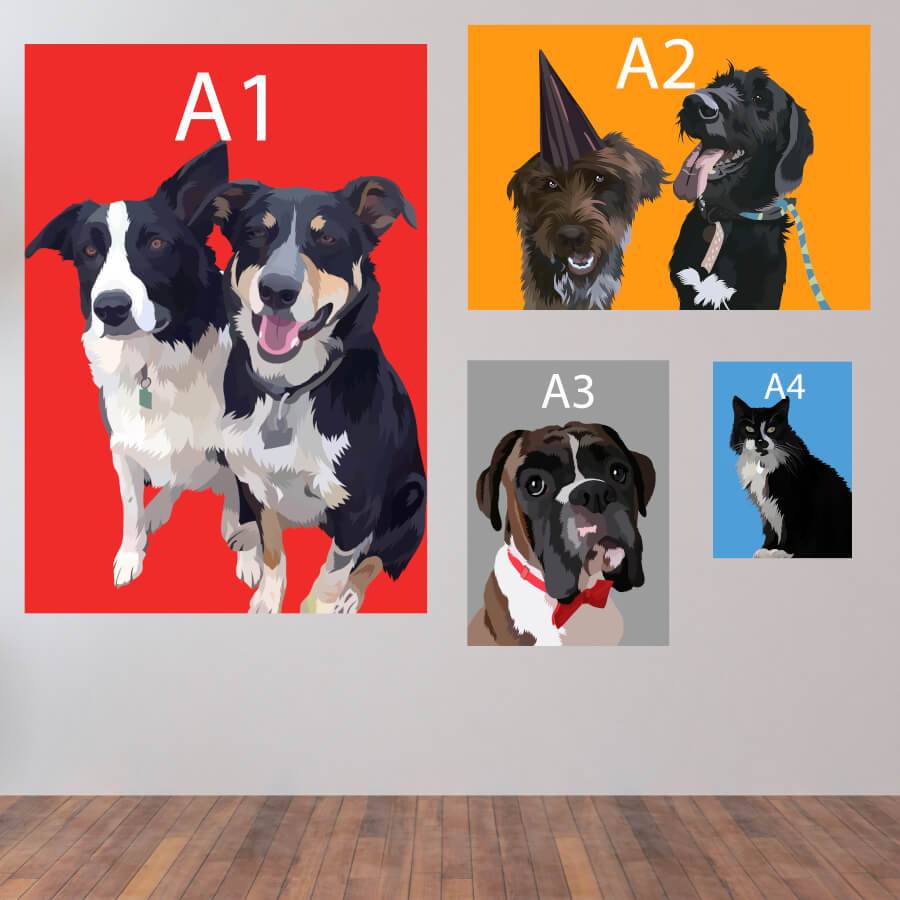 High Quality Custom Pet Fine Art Print Print Your Pet Canvas