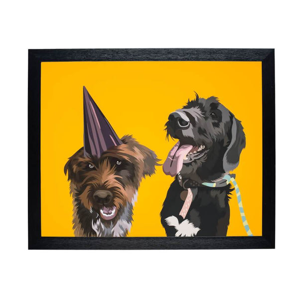 2 dogs fine art