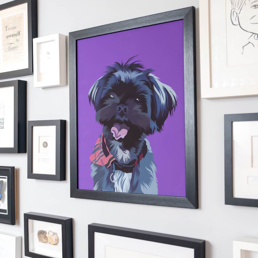 custom dog fine art print
