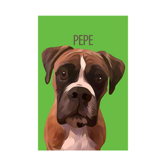 Personalised Pet Canvas Print | Custom Dog &amp; Cat Portrait Canvas ...